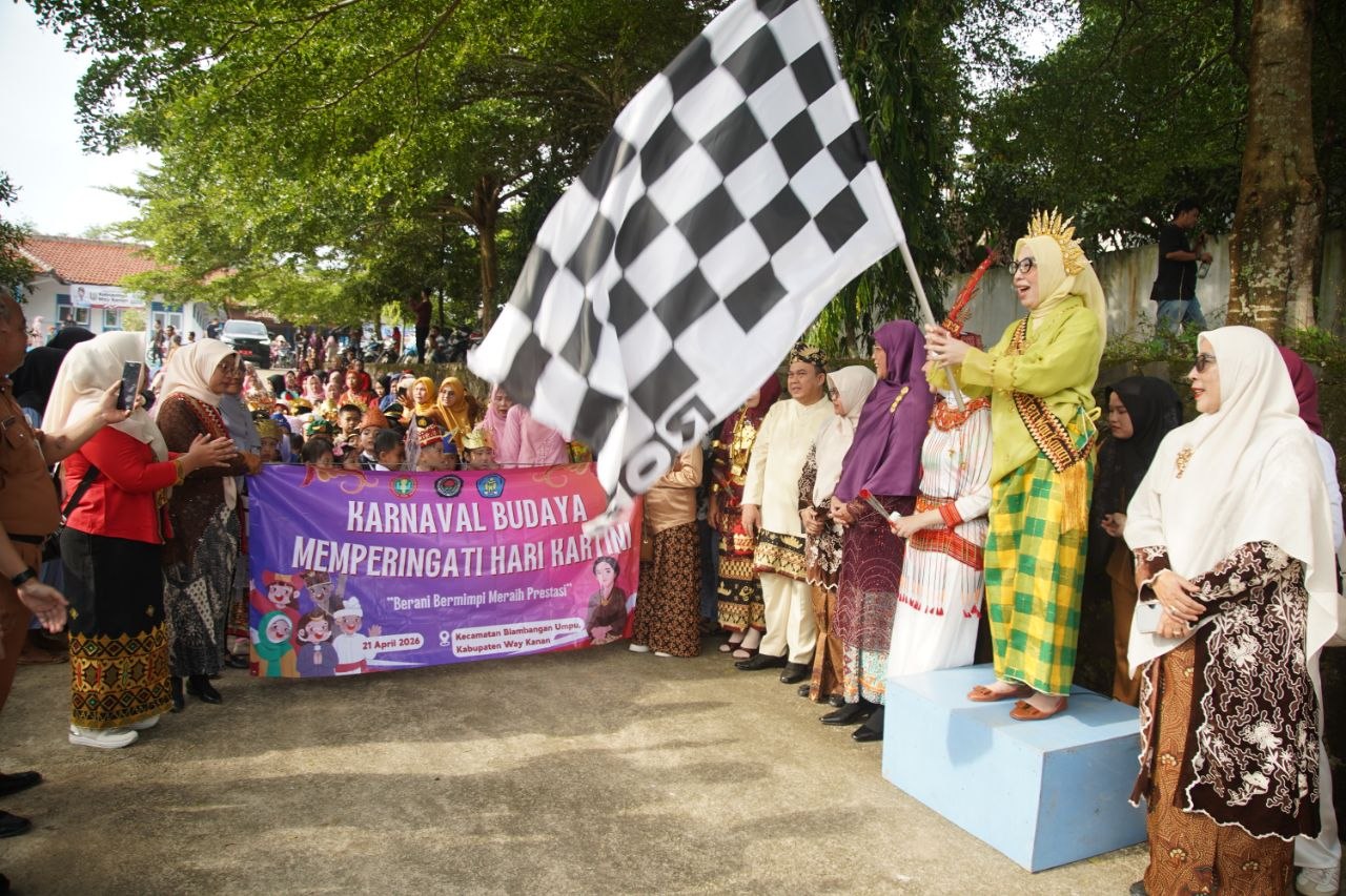 Karnaval Budaya PAUD Meriahkan HUT Way Kanan