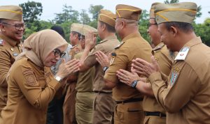 Bupati Way Kanan Pimpin Apel Halalbihalal ASN